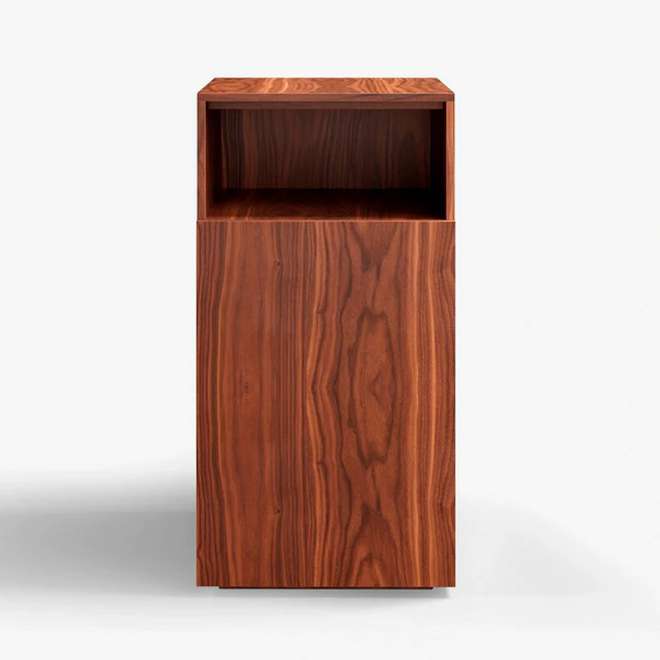 Holme walnut High Left bedside cabinet