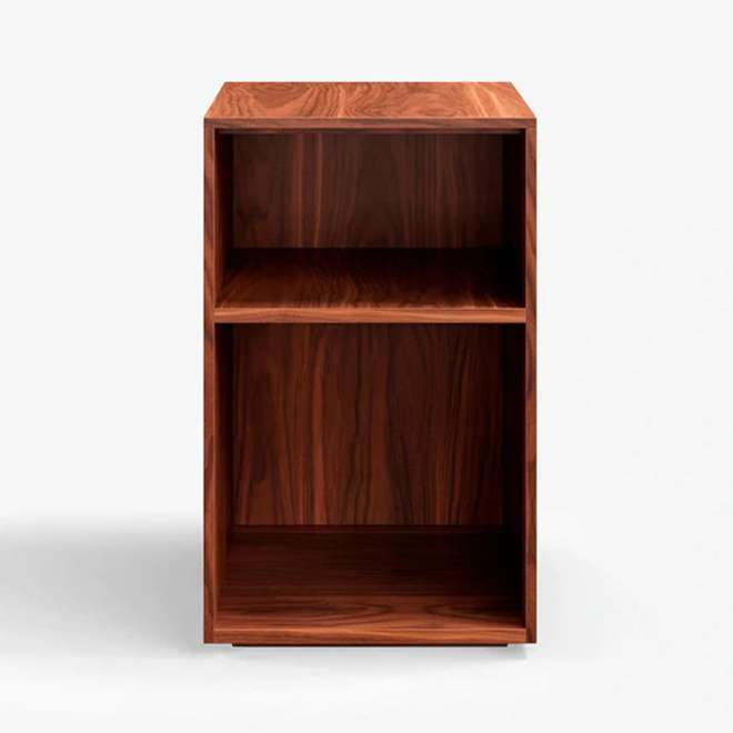 Holme walnut bedside cabinet