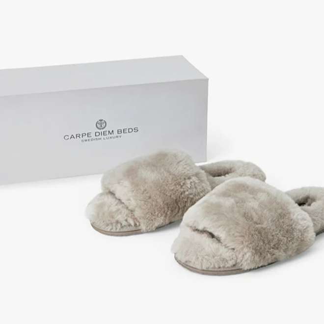 Sheepskin Warm Grey Slippers
