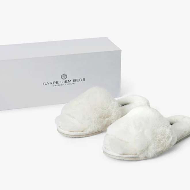 Sheepskin Warm White Slippers